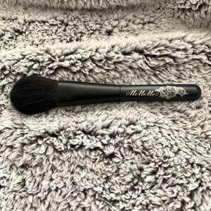Meme Black Powder Brush with Silver Script